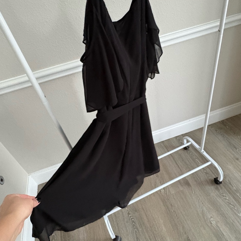 City Chic Size 20 Black Romper with Ruffle Sleeve - Picture 7 of 7